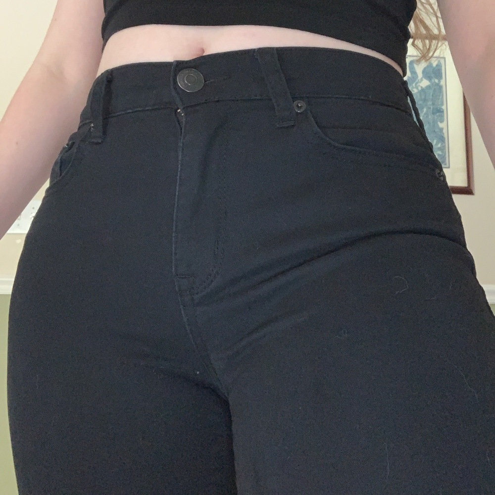 Aeropostale high waisted cropped black jeggings